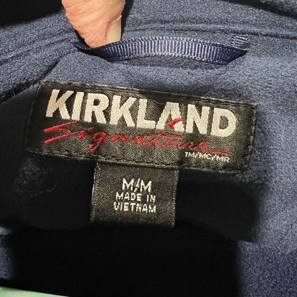 Men’s boys Kirkland jacket blue heather M medium coat - Picture 4 of 9